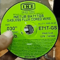 INETUB Flux Core Wire For Mild Steel