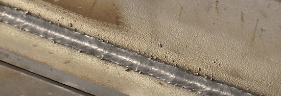Stainless Steel Wire On Stainless Steel Using C25 Gas